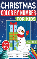 Christmas Color by Number for Kids: Coloring Activity for Ages 4 - 8