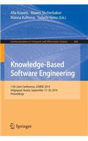 Knowledge-Based Software Engineering: 11th Joint Conference, JCKBSE 2014, Volgograd, Russia, September 17-20, 2014. Proceedings(466 Communications in Computer and Information Science)