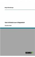 Vom Altlatein zum Altspanisch: (German)