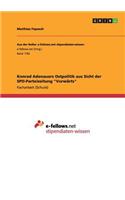 Konrad Adenauers Ostpolitik aus Sicht der SPD-Parteizeitung 