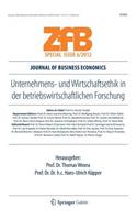 Unternehmens- Und Wirtschaftsethik in Der Betriebswirtschaftlichen Forschung