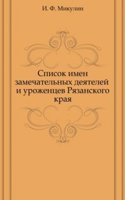 Spisok imen zamechatelnyh deyatelej i urozhentsev Ryazanskogo kraya