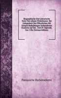 Biographische Und Literarische Notiz Von Johann Winkelmann: Bei Gelegenheit Des Offentlichen Mit Einigen Redeubungen Verbundenen Examens Auf Der . Und 29. Septemb. Um 2 Uhr (German Edition)