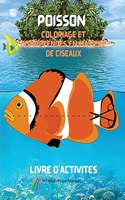 Poisson Coloriage et compétences en matière de ciseaux Livre d'activités