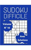 Sudoku Difficile Avec Solutions (Volume 10)