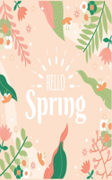 Hello Spring: An Easy and Simple Coloring Book for Adults of Spring with Flowers, Butterflies, Country Scenes, Designs, ... (Easy Coloring Books For Adults)