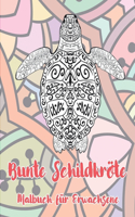 Bunte Schildkröte - Malbuch für Erwachsene