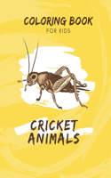 Cricket Animals Coloring Book For Kids