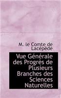 Vue Gacnacrale Des Prograus de Plusieurs Branches Des Sciences Naturelles