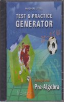 McDougal Littell Middle School Math: Test and Practice Generator CD-ROM Pre-Algebra(McDougal Littell Middle School Math)