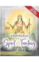 Spirit & Fantasy Coloring Book: Grayscale Full Color Edition