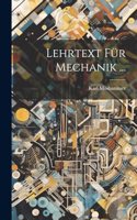 Lehrtext Für Mechanik ...