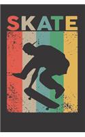 Notebook for skate sk8 longboard sk8er vintage