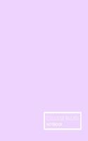 Lavender Pastel College Ruled Notebook