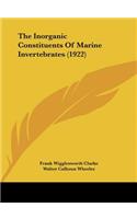 The Inorganic Constituents of Marine Invertebrates (1922)