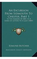 An Excursion from Sidmouth to Chester, Part 1