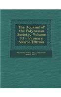 The Journal of the Polynesian Society, Volume 13
