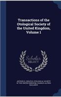 Transactions of the Otological Society of the United Kingdom, Volume 1