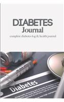 Diabetes Journal complete diabetes log & health journal