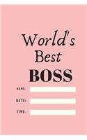 World's Best Boss.writing journal