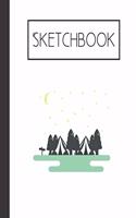 Sketchbook: Camping 200 Page Sketchbook: Artist Edition (8.5x11)
