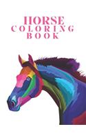 Horse coloring book