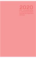 2020 Planner - One Day Per Page Diary 366 Days: Jan 1, 2020 to Dec 31, 2020 - Fully Lined and Dated Journal with extra pages for Notes - Pinky