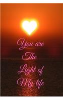 You are The Light of My life: Funny couple lined Notebook journal, perfect as gift for wife, husband, girlfriend or boyfriend