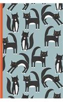 Notes: A Blank Japanese Kanji Practice Paper Notebook with Black and White Tuxedo Cat Cover Art
