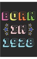 Born In 1928: Lined Journal, 120 Pages, 6 x 9, Year 1928 Birthday Notebook, Black Matte Finish (Born In 1928 Journal)