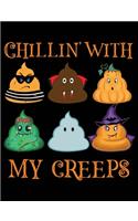 Chillin' With My Creeps: Graph Ruled Notebook
