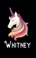 Whitney: Personalized Custom Name Unicorn Themed Monthly 2020 Planner (Calendar, To Do List, Monthly Budget, Grocery List, Yearly Financial Goals) Gift for G