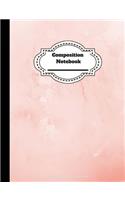 Composition Notebook: Marble College Ruled Blank Lined Cute Notebooks for Girls