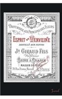 Parfumerie Journal: Perfume Journals for Women, French Perfume Poster - 6 x 9" - Notebook, Diary, Doodle, Write, Notes, Sketch Pad, Notebook, Blank Book