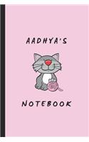 Aadhya's Notebook: Personalized Journal for a Girl Named Aadhya