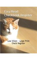 Easy Read Checkbook Register