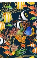 Fish Notebook: Dot Grid Journal, Softcover (6x9 Inches) with 120 Pages