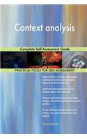 Context analysis Complete Self-Assessment Guide