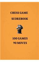 Chess Games Scorebook 100 Games 90 Moves