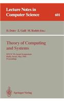 Theory of Computing and Systems: ISTCS '92, Israel Symposium, Haifa, Israel, May 27-28, 1992. Proceedings(601 Lecture Notes in Computer Science)