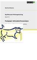 Paukpaper Jahresabschlussanalyse