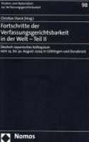 Fortschritte Der Verfassungsgerichtsbarkeit in Der Welt - Teil II