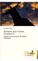 Homélies pour l'année liturgique a