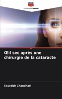 OEil sec après une chirurgie de la cataracte