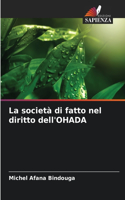 società di fatto nel diritto dell'OHADA