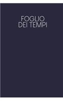 Foglio dei tempi: Fogli orari settimanali da completare per 2 anni - Motivo: blu scuro