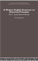 A Modern English Grammar on Historical Principles