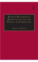 Robert Bloomfield, Romanticism and the Poetry of Community