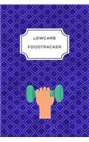 Low Carb Food Tracker: A5 notebook 52 weeks calendar planner journal meal tracker motivational diary fitness plan