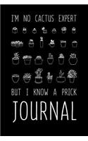 I'm No Cactus Expert But I Know A Prick Journal
